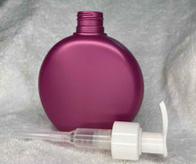 Load image into Gallery viewer, 6 oz Magenta Pearl Opaque HDPE Oval Watch Style Bottle