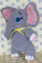 Load image into Gallery viewer, Crocheted Gray Elephant
