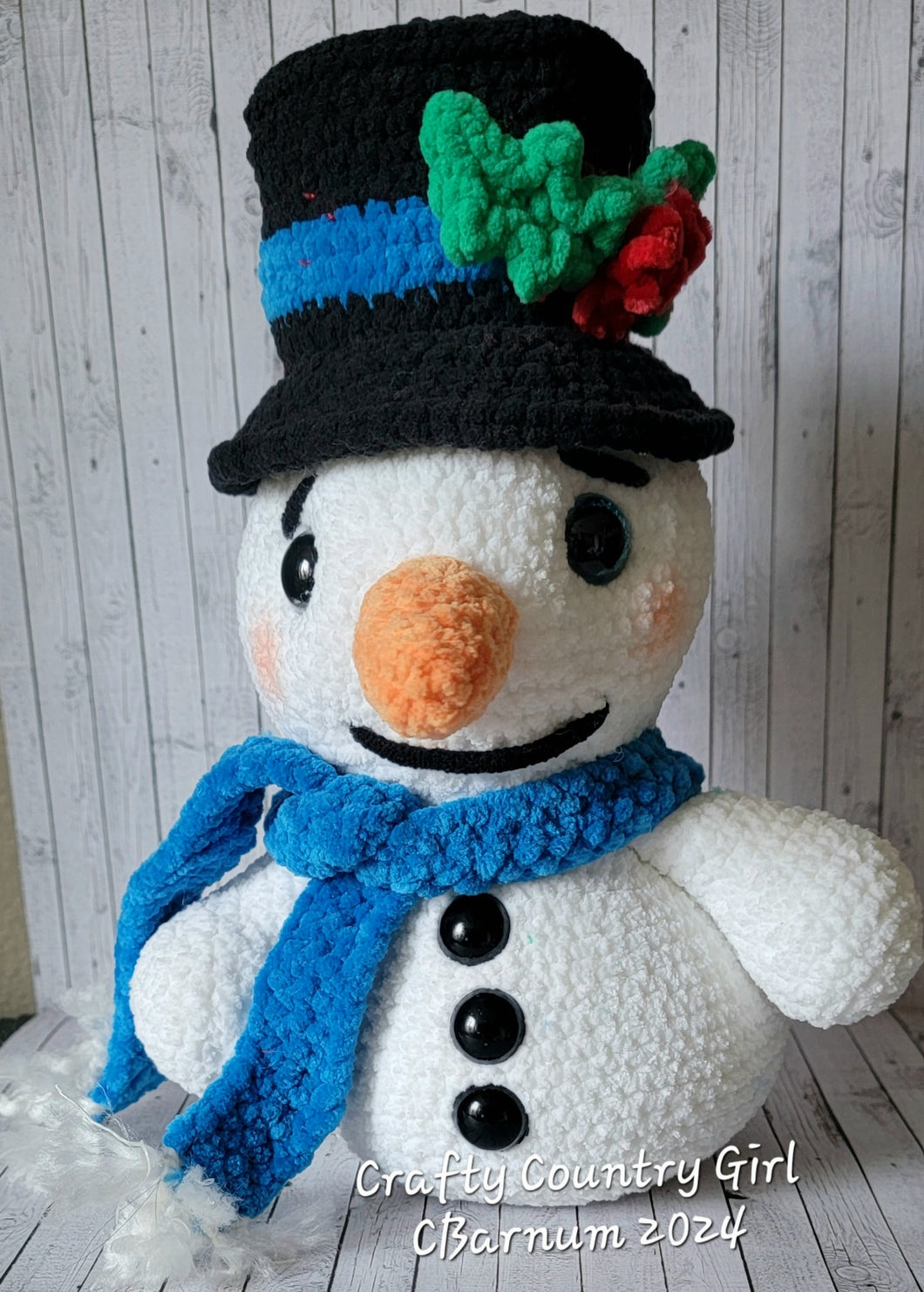 Crocheted Snowman - Medium