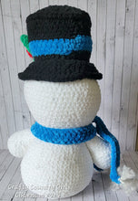 Load image into Gallery viewer, Crocheted Snowman - Medium
