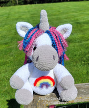 Load image into Gallery viewer, Crocheted Plush Unicorn
