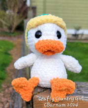 Load image into Gallery viewer, Crocheted Plush Duck Small
