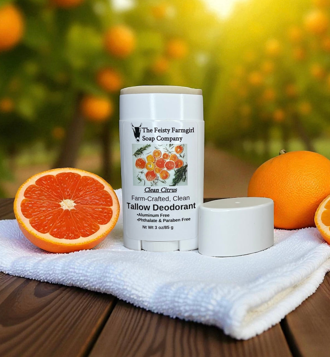 Clean Citrus Tallow Deodorant