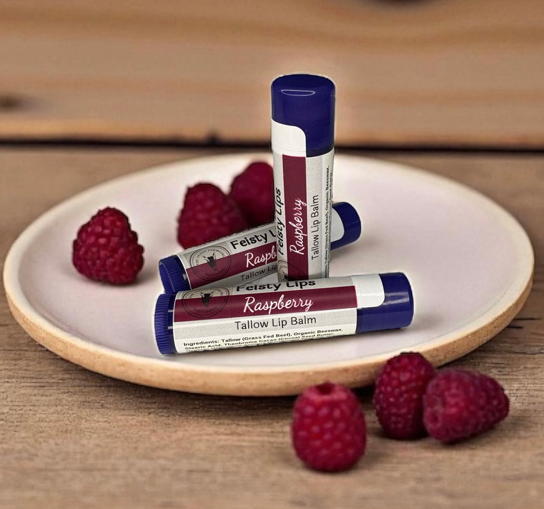 Feisty Lips Raspberry Tallow Lip Balm