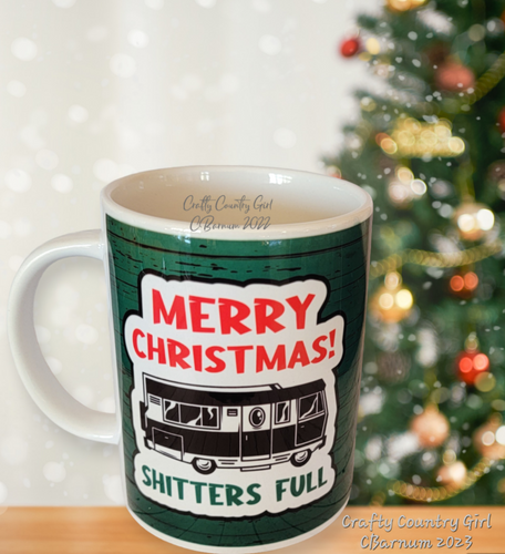 Shitters Full Green Mug