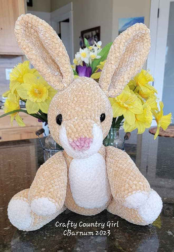 Crocheted Tan Rabbit